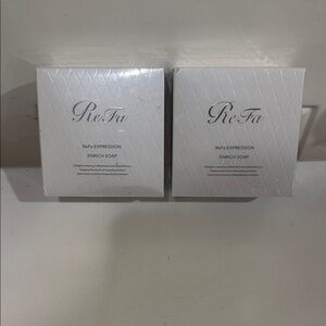 New and Sealed Refa Expression Enrich Facial Soap - Set of 2